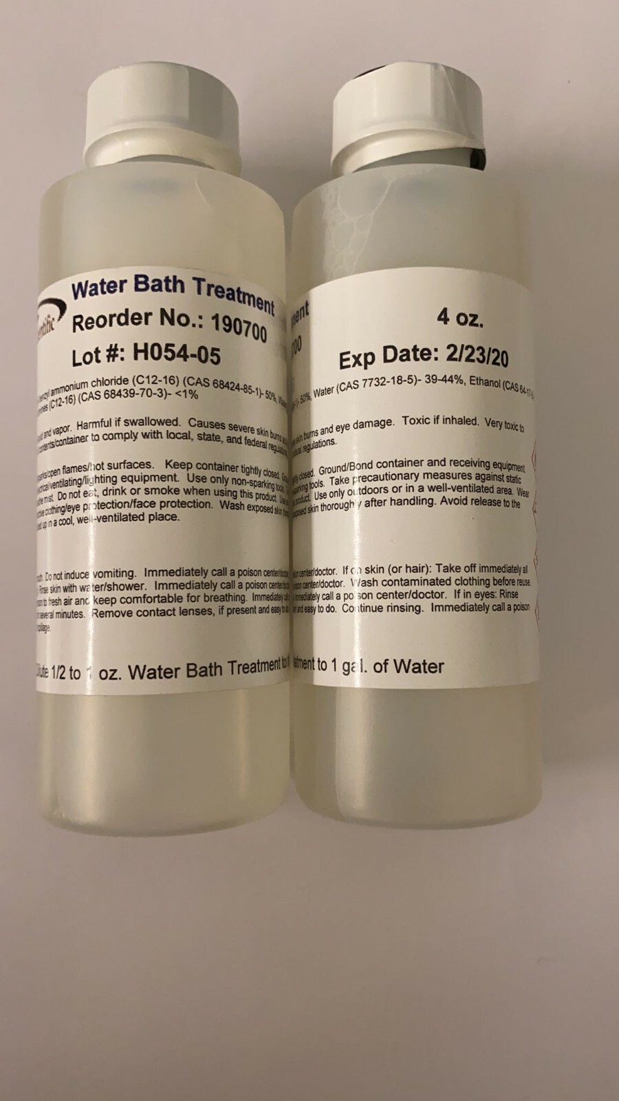 Andwin Scientific Water Bath Treatment 4 oz. Exp Date 2/23/20 eBay