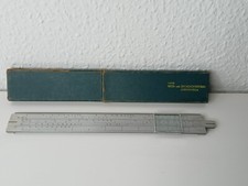 DDR-Rechenstab VEB Liebenwerda  Rechenschieber in Hülle mit Gebrauchsspuren