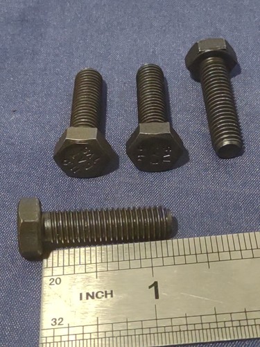 CATERPILLAR HEX MOUNTING BOLTS CAT 11.9 TVS FULL THREAD 1.25" X .05mm SET OF 4   - Picture 1 of 14