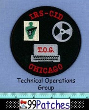 IRS CHICAGO TECHNICAL OPERATIONS GROUP ILLINOIS Federal Police Patch COMPUTER 8A