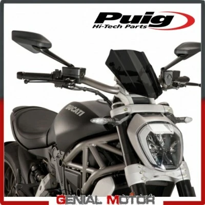 PARE-BRISE PUIG FUME FONCE 8921F DUCATI X DIAVEL 1200 S 2016 / 2018 - Photo 1/2