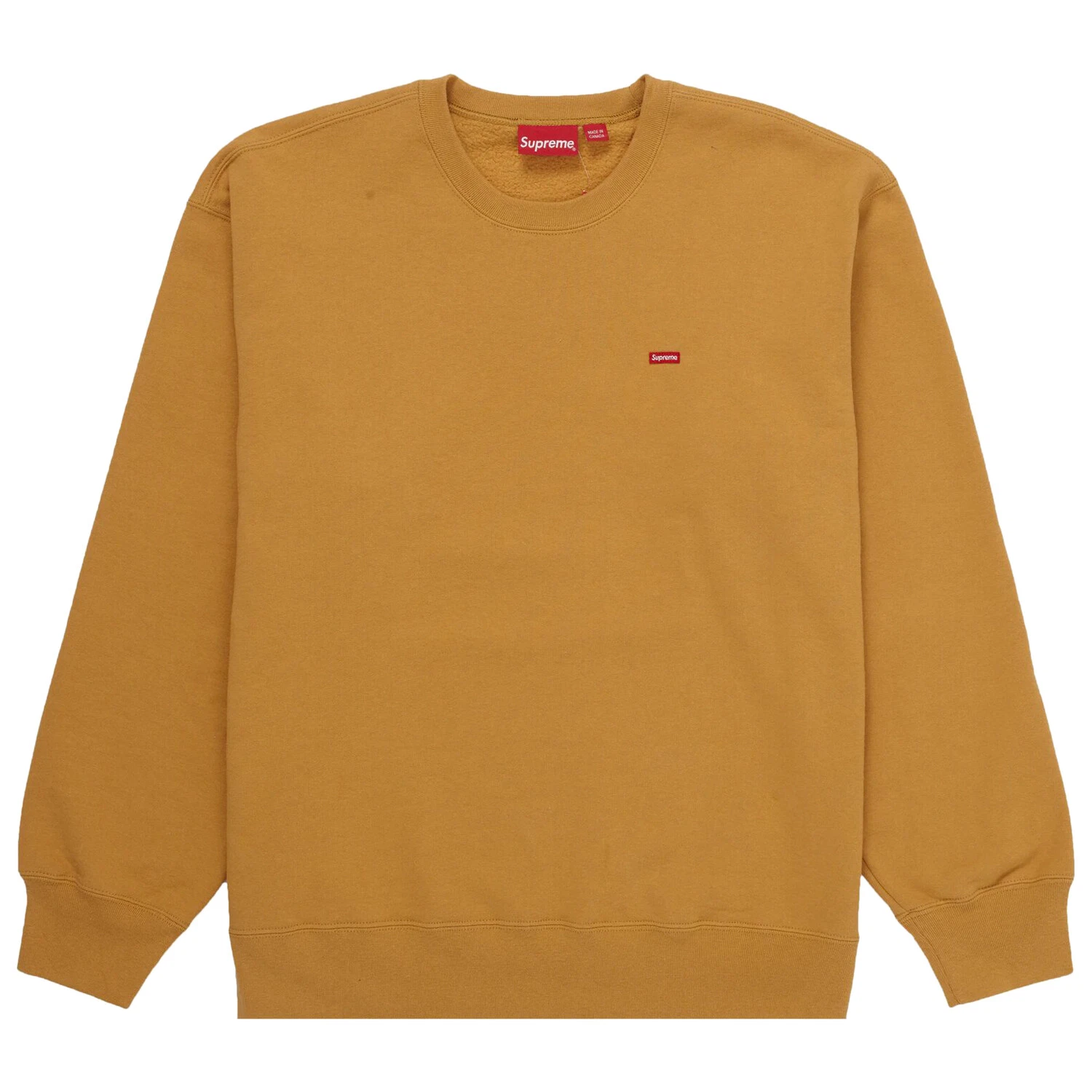 Supreme Small Box Crewneck (FW21) moutarde légère