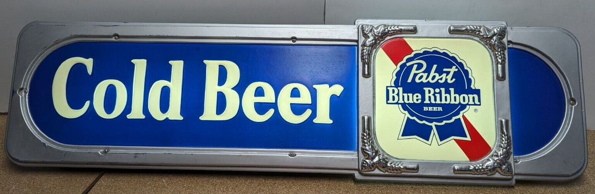 Pabst Blue Ribbon PBR Cold Beer Lighted Sign 39