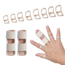 Oval Finger Splint 8 Pcs and Trigger Finger Splints 2 Pcs for Arthritis,Mallet F