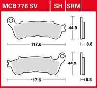 Trw Bremsbelag Performance Comfort (FüR: Honda Sh 150I KF10 09-12 Vorne )