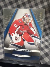 2025-26 UD Credentials Logan Thompson SSP Blue #163/199 Capitals *RARE*