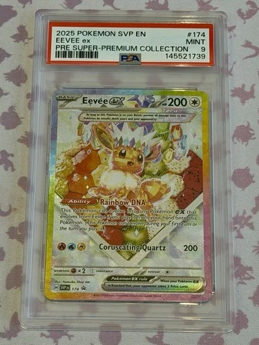 2025 Pokemon Svp En-Sv Eevee Ex Black Star Promo #174 PSA 9