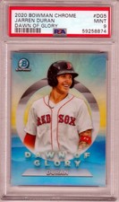 2020 Bowman chrome Dawn of Glory PSA 9 Mint JARREN DURAN # DG5 Red Sox