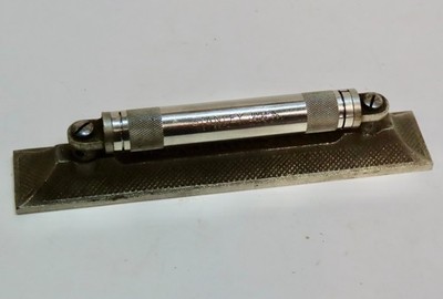 Vintage Stanley #34 6-Inch V-Bottom Machinist s Level, Stainless/Heavy Iron VG+