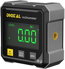Digital Angle Finder with Electronic Laser, 4-Side Magnetic Angle Gauge, Cube In