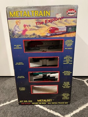 Model Power Vintage Metal Train The Explorer No 800 Train Set HO Scale