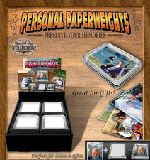 Paperweight New Glass Personal Photo Paperweight-Do It Yourself = 1 Paperweight