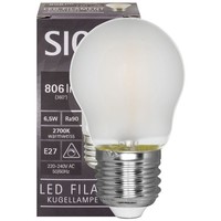 Led-Filament-Lampe E27 Kugel Matt Dimmbar G45 Kugellampe Sigor SIG-6143701