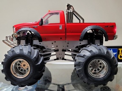 Custom Built 1/10 RC Tamiya Juggernaut 2 Ford F350 +Upgrade +ESC +