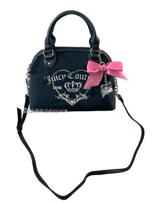 Juicy Couture Girlie Royalty Satchel Black Liquorice Bag Matching
