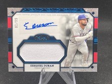 2024 Topps Tier One Ezequiel Duran #AT1JR-ED Blue /99 (AU, MEM) Jumbo Auto Relic