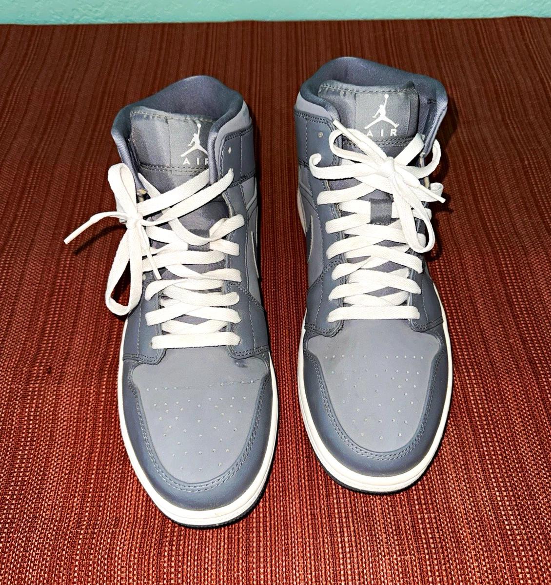 Jordan 1 Mid Grey White for Sale | Authenticity Guaranteed | eBay
