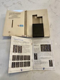 Mattel Intellivision Intellivoice Module Bomb Squad Game Box Manual
