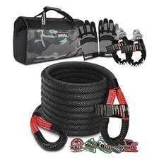  Kinetic Rope Recovery Kit 7/8 Inches x 30Ft Kinetic Recovery Rope (34000 5 PCS
