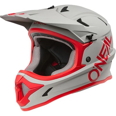O'NEAL Downhill MTB-Helm Sonus Solid - Grau/Rot