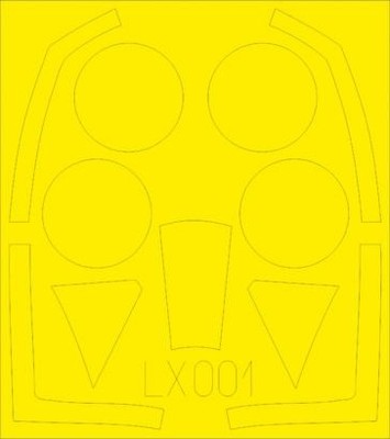 Eduard LX001 1/24 Mask Typhoon Mk.Ib for Airfix Canopy Mask Set