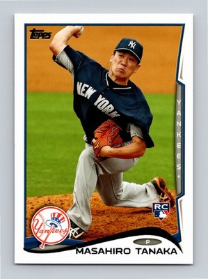 Mashiro Tanaka 2014 Topps Rookie #661 RC Factory Set Bonus Variation NM-MT