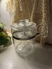 COMPLETE SET PYREX 7756-B 8 Cup Glass Coffee Pot with Lid, Handle, Vintage MCM
