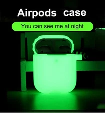 Earpod Silicone Cover For AirPods Case 2/1 Shockproof Protective Case Night Glow