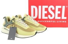 DIESEL Men Sneakers S-Serena Low EU43 Sand Almond Toe Lace Up Low Top RRP195 DDP