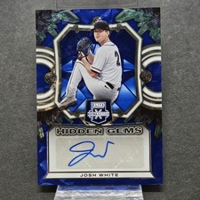 2023 Panini Elite Extra Edition Hidden Gems Josh White #HG-JWT Blue Auto RC