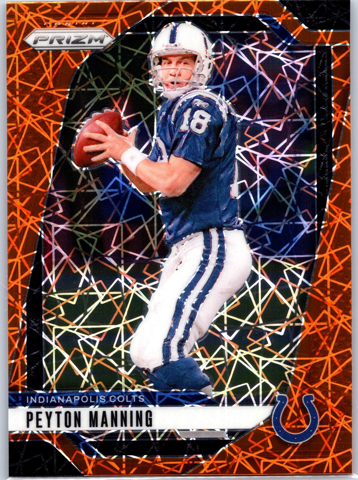 2024 Panini Prizm Peyton Manning #126 Lazer - Indianapolis Colts