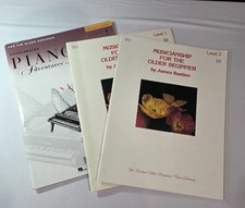 3 Piano Instruction Books for the Older Beginner: by James Bastien and Faber