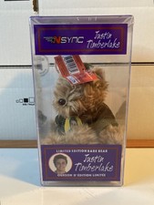 Vintage 2000 NSYNC Justin Timberlake Limited Edition Green Teddy Bear 1 In Case