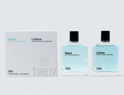 ZARA SEOUL & LISBOA Duft Herren Duo Set 2 x 100ml EDT Spray Parfum NEU