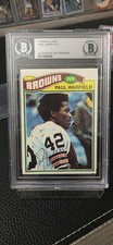 Paul Warfield Beckett BAS Vintage Signed 1977 Topps Autograph