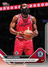 James Harden 10th All Time Scoring - 2025-26 NBA Topps NOW - Card 76 Presale
