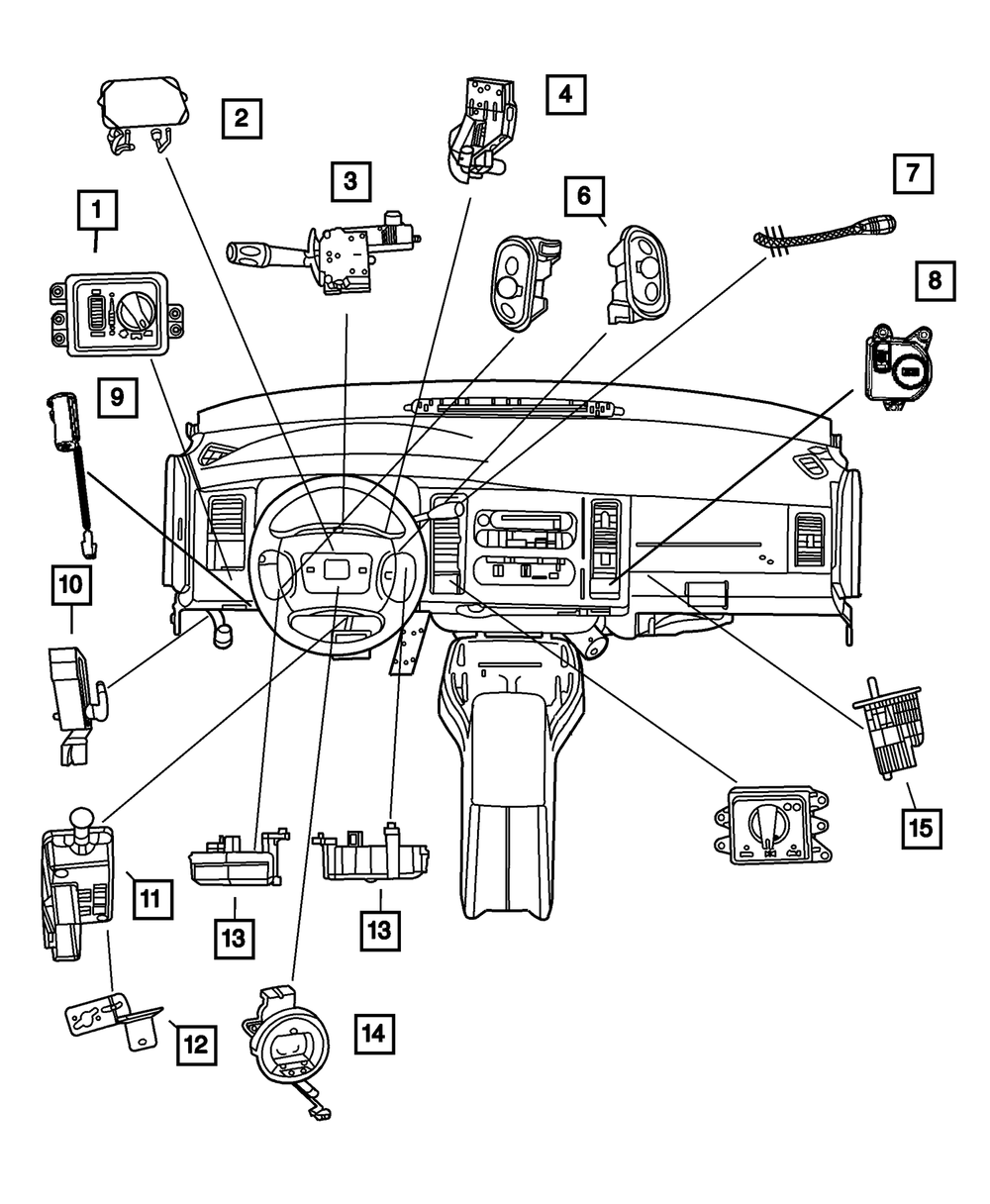 Genuine Mopar Ignition Switch 56045879AB