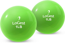 Weighted Toning Exercise Balls Pair - round Shape Medicine Ball - 1LB 2LB 3LB 4L