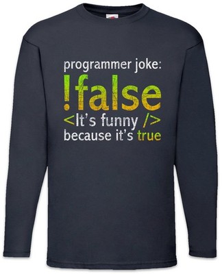 Programmer Joke Langarm T-Shirt Informatiker Informatik Computer Science