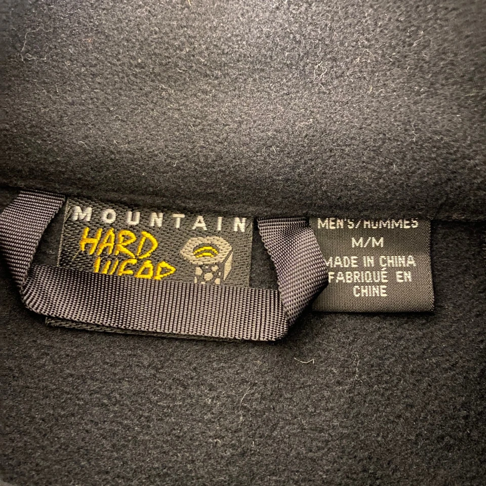 Мужской флисовый пуловер Mountain Hardwear средний черный для походов на открытом воздухе теплый 1/4 на молнии - Изображение 4 из 4