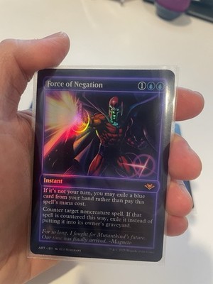Force of Negation FOIL MAGNETO Playtest Card for EDH / COMMANDER MTG MAGIC