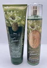 NEW Bath & Body Works Disney Princess Tiana Set Full Size Body Cream Mist