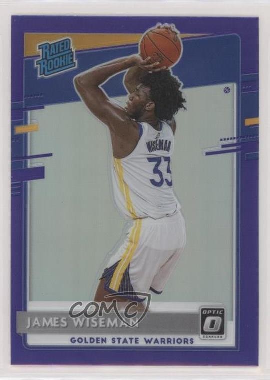 2020-21 Panini Donruss Optic Rated Purple Prizm James Wiseman #152 Rookie RC oi5