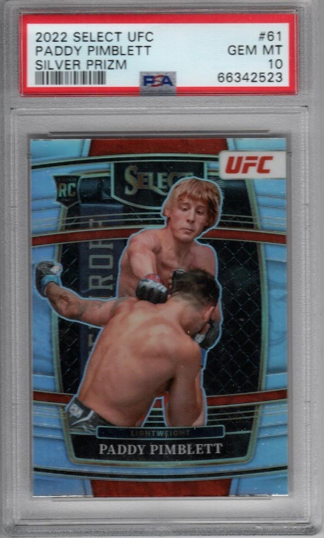 2022 Panini Select UFC PADDY PIMBLETT RC Silver Rookie Card #61 PSA 10 GEM MINT