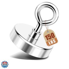 Neodymium Fishing Magnets, 150lbs Pulling Force Rare Earth Magnet with Counte...