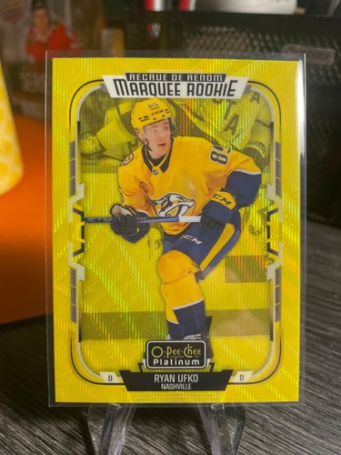 2025-26 O-Pee-Chee Platinum Marquee Rookie Ryan Ufko Neon Yellow Surge #236