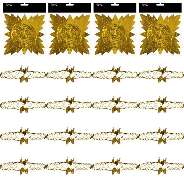 Weihnachtsdecken Deko Gold - 20Cm X 2.7M Girlanden-Set 4-Teilig-image
