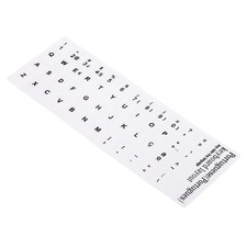 Portuguese Keyboard Stickers, 2Pcs Computer White Background Black Lettering