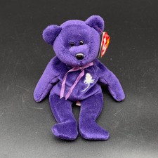   Ty Beanie Baby  Princess  Bear   Purple Plush 1997   Diana, Princess of Wales