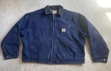 Vintage Carhartt JB102 Detroit Blue Blanket Lined Jacket-Size 2XL-Worn Tag